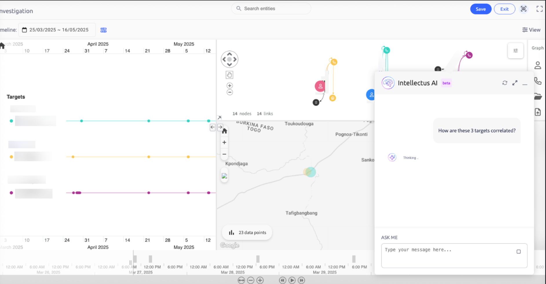 Intellectus AI assistant queried on suspect correlation